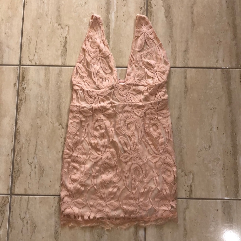 Lacey pink dress. This item has been SOLD